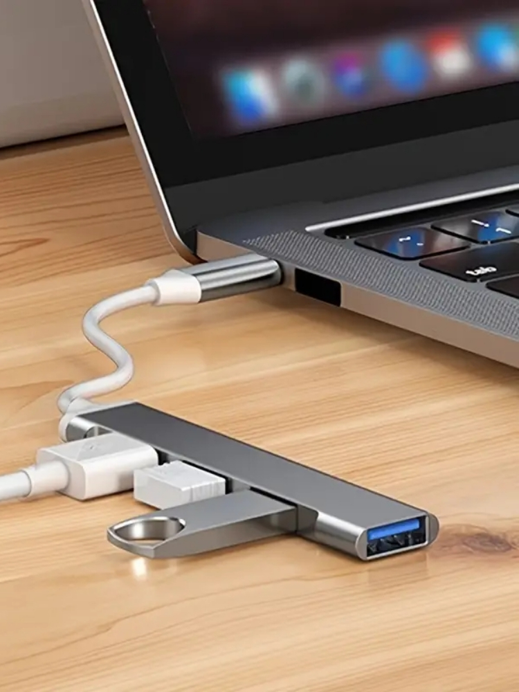 Usb Hub Gaming - 4-Port Multi-Splitter Type C Hub USB