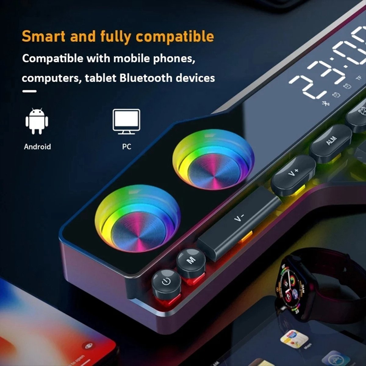 Gaming Speaker - DTC5 V18 Dazzle Colour Speakers Home