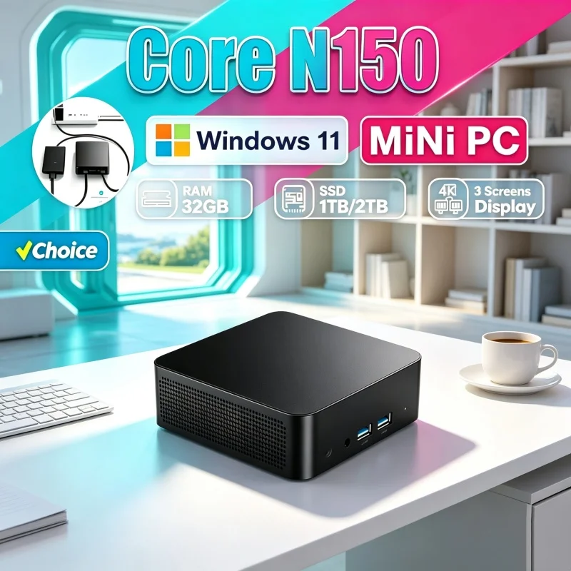 Pc Gaming Optimization - 2026 Optimized Core N150 MINI PC