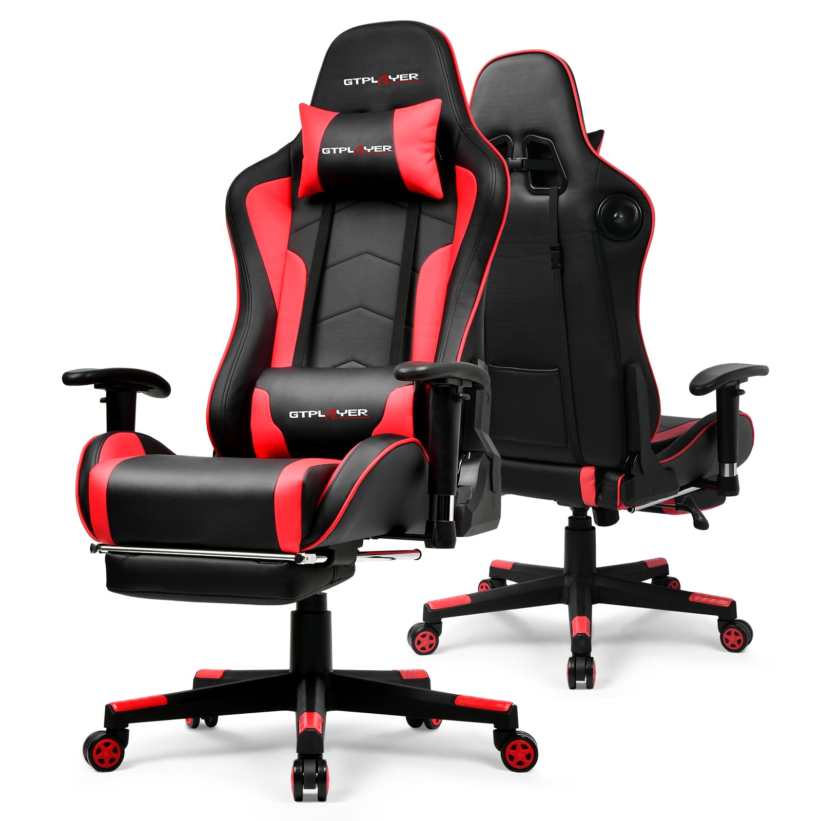 Gaming Speaker - Gaming Chair with Bluetooth Speakers, Adjustable