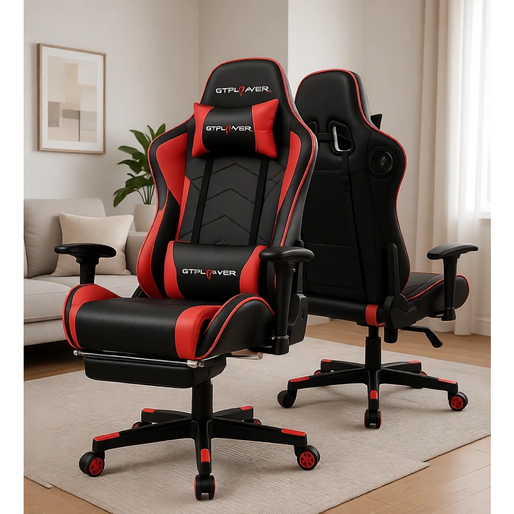 Gaming Speaker - Ergonomic Gaming Chair with Bluetooth Speakers,