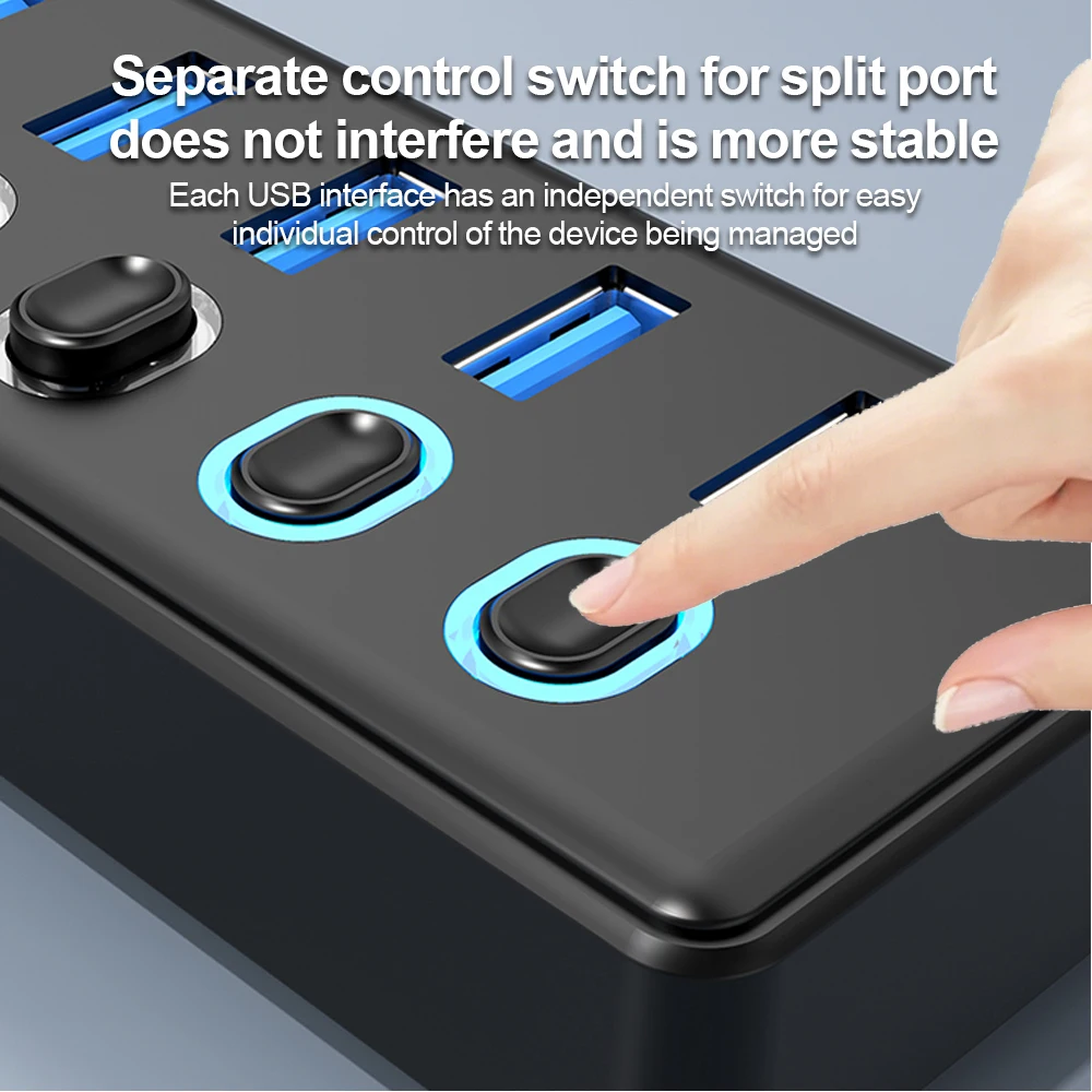 KEBIDUMEI 7 Ports USB HUB 5Gbp - Usb Hub Gaming review and price