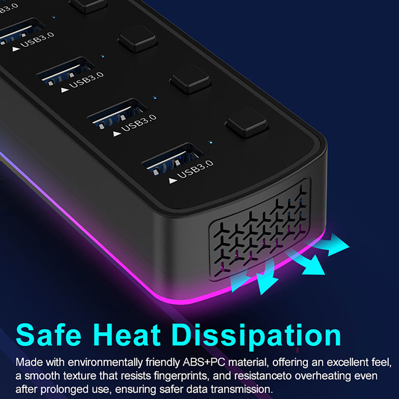 5Gbps High Speed Transfer 7 Po - Usb Hub Gaming review and price