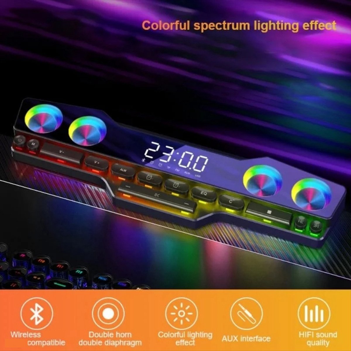 DTC5 V18 Dazzle Colour Speaker - Gaming Speaker review and price