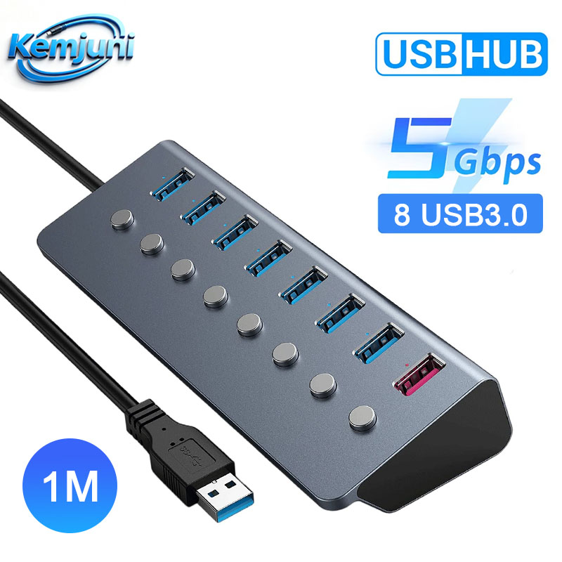 4/8 Port USB 3.0 Hub with Swit - Usb Hub Gaming review and price