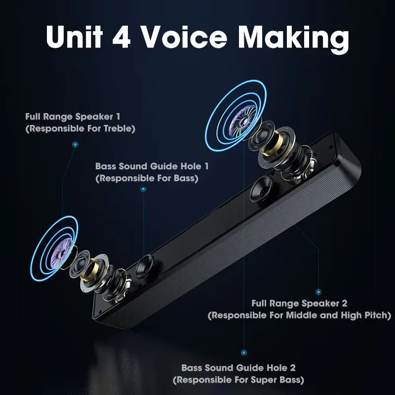 Bluetooth 5.0 4D Surround Soun - Gaming Speaker review and price
