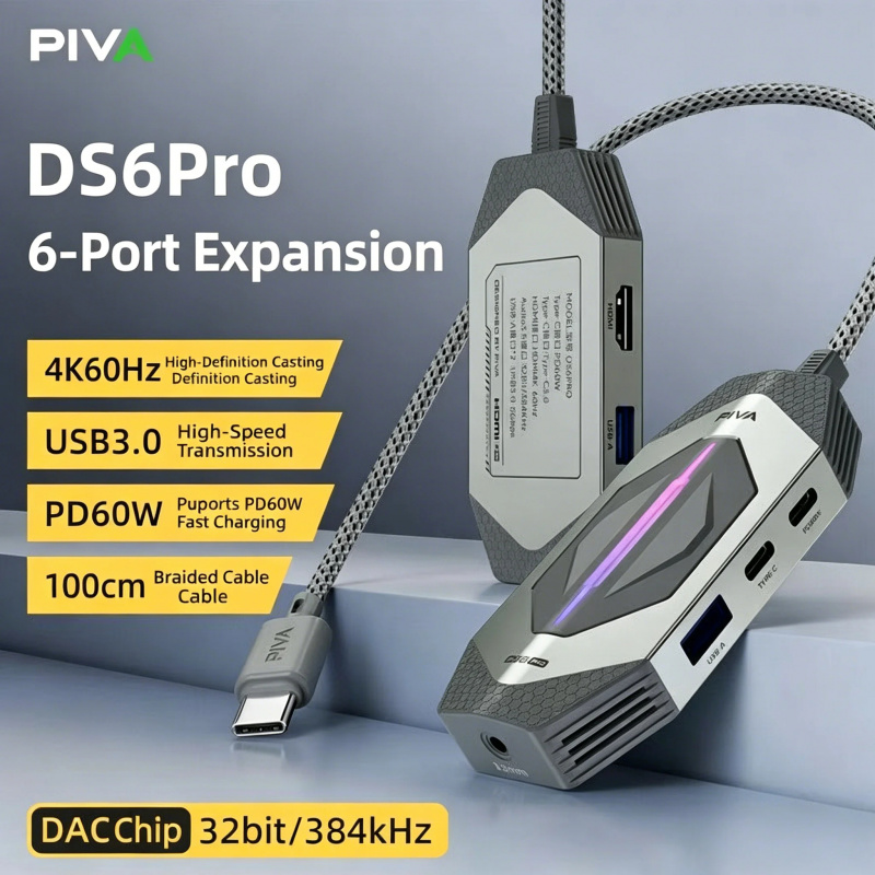PIVA DS6 Pro 6-in-1 Gaming Doc - Usb Hub Gaming review and price