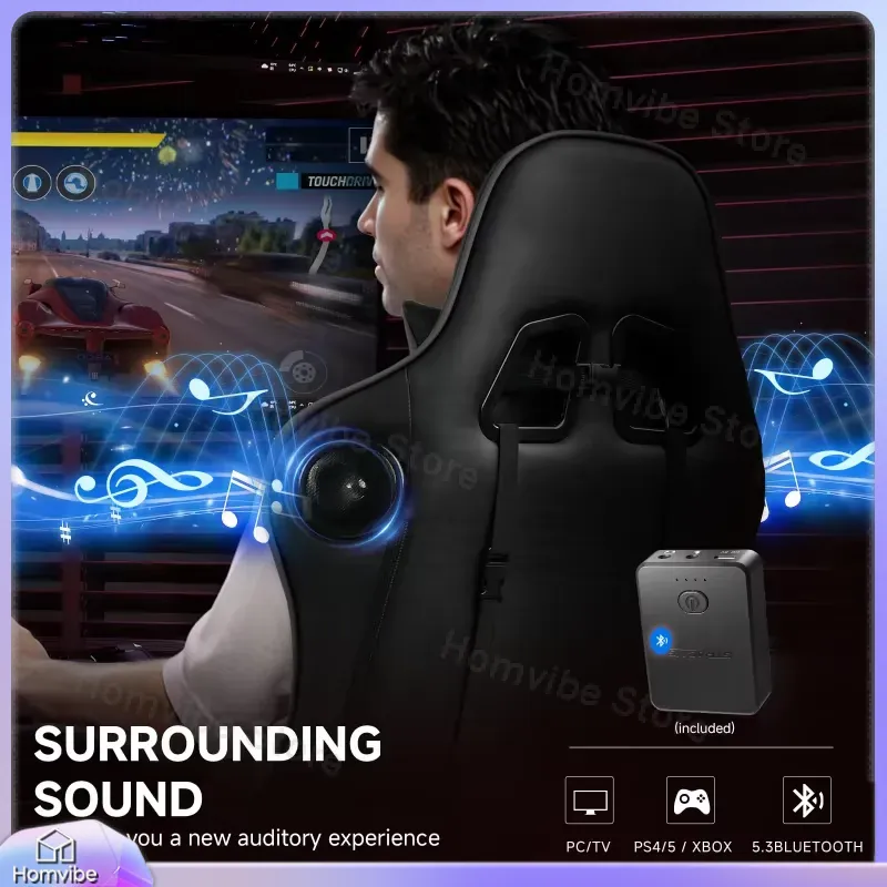 Ergonomic Gaming Chair with Bl - Gaming Speaker review and price