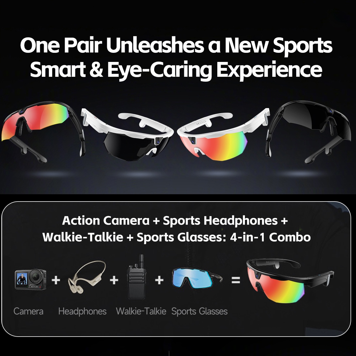 New AI Camera Glasses 30MP Pho - Gaming Speaker review and price