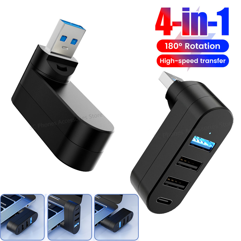 Rotatable USB HUB USB3.0 2.0 T - Usb Hub Gaming review and price