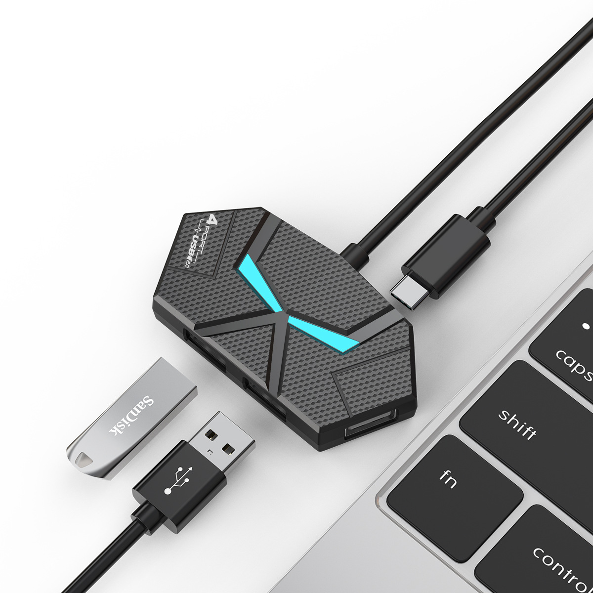 0.6CM/1.2M HUB 7-port Compatib - Usb Hub Gaming review and price