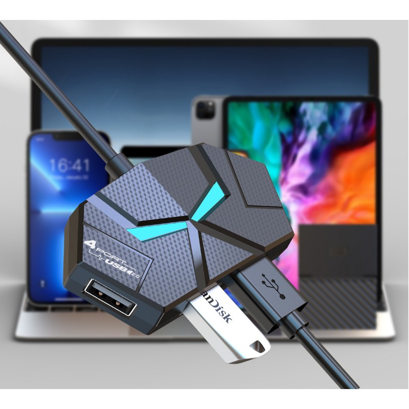 0.6CM/1.2M HUB 7-port Compatib - Usb Hub Gaming review and price