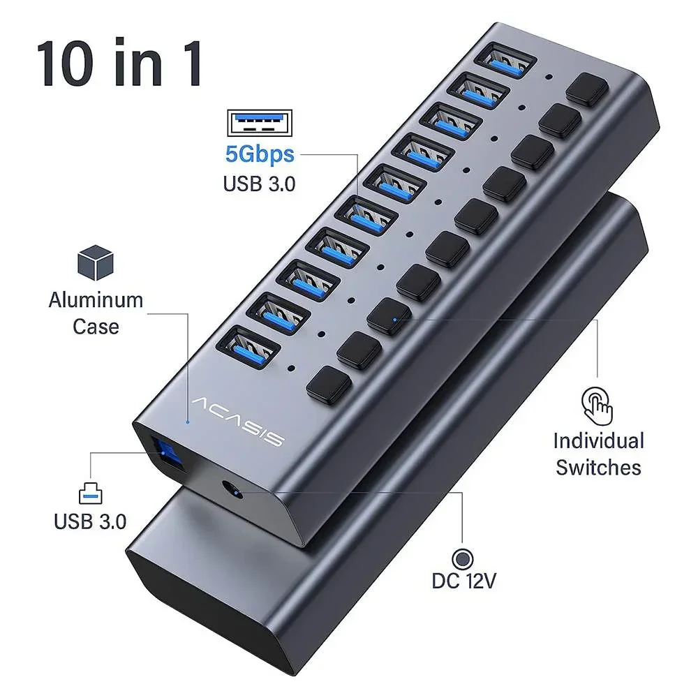 Acasis USB Splitter Powered US - Usb Hub Gaming review and price