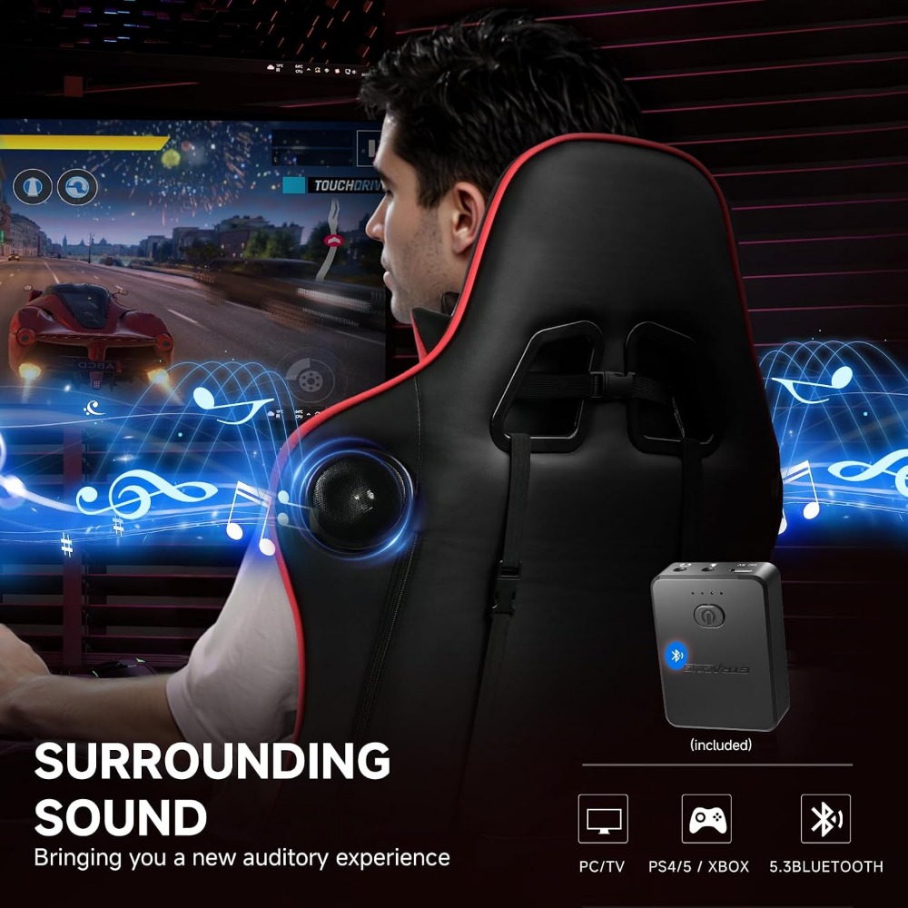 Ergonomic Gaming Chair with Bl - Gaming Speaker review and price